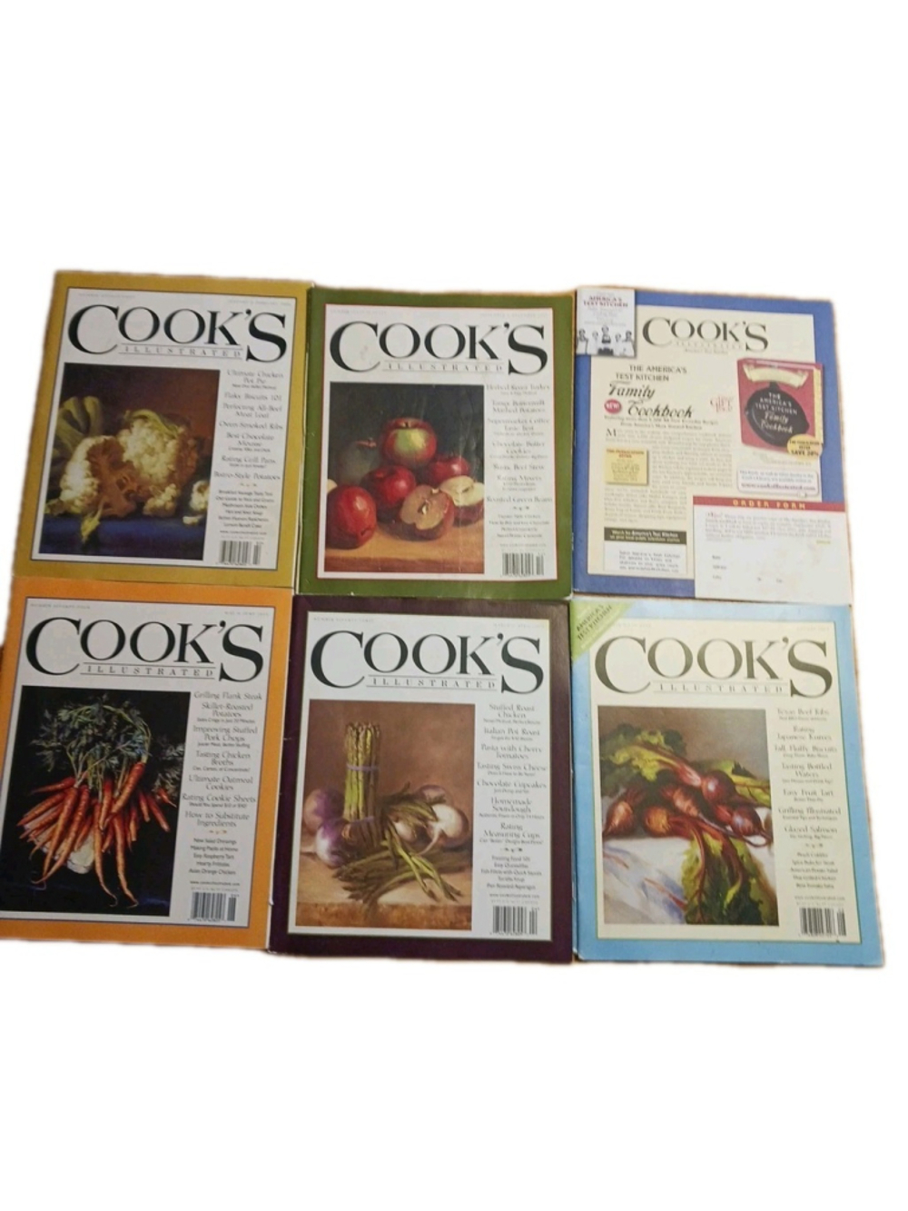 Cook's Illustrated Magazine Lot of 7 Issues 2004-2006